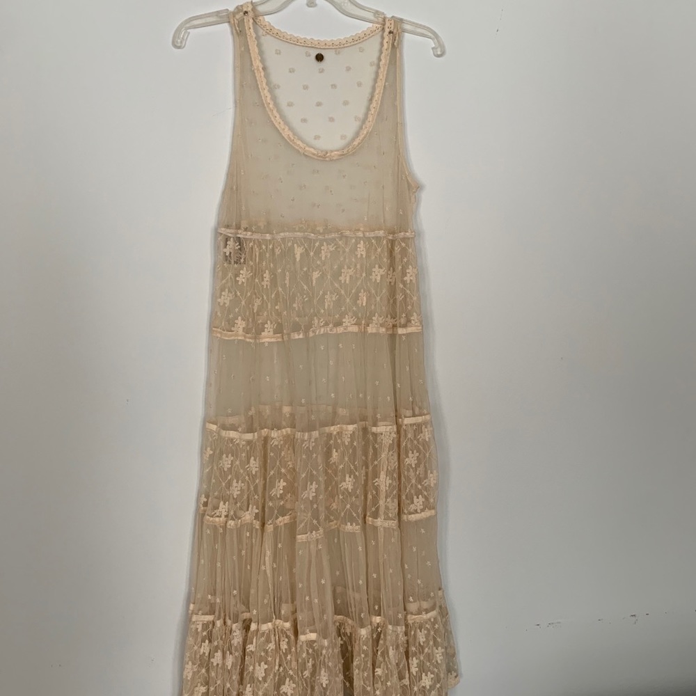 off white lace dress